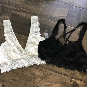 TWO Aerie Bralets | Medium